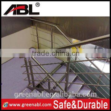 stainless steel tubular handrail for staircase balustrade