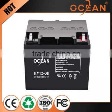 High capacity 12V fresh stock 38ah cordless OPZV battery