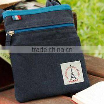 2013 Shenzhen Fashion Girls Sling Bag with Canvas Fabric,Mini Travel Shoulder Handbag for Promotion