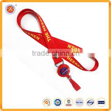 Badge holder type ID card badge custom logo polyester material lanyards for gift