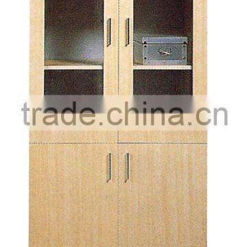 Melamine finishing glass door filing cabinet