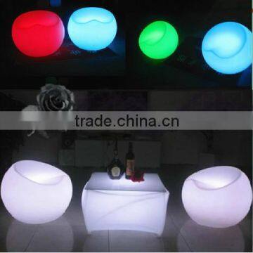 Comfortable One Seat Good Quality LED Leisure Sofa Furniture /Lighting Nightclub or Coffee Shop Furniture