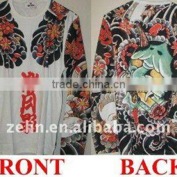 Tattoo clothes Devil/Oni Japanese Tattoo" - Long Sleeve - Large (NOTE: 2-4 week wait for this shirt)