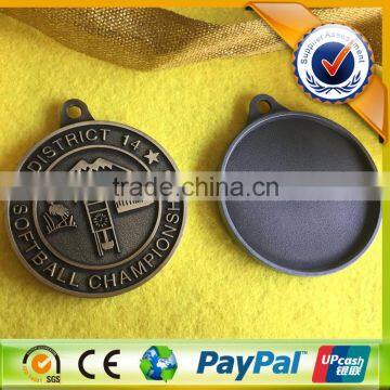 Customized Engraved Medal , Medal Backside Insert Logo Sticker Medal