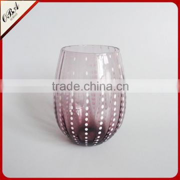 Classic Purple Gradient With Small Dots Rock Cup Whiskey Glass