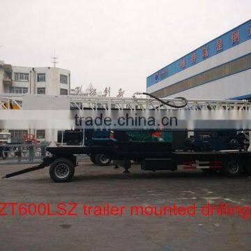 BZT600LSZ trailer water well drilling rig (15m drilling tower)