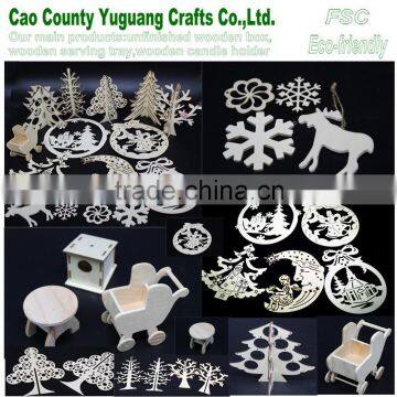 Plywood engraving christmas tree,wood christmas tree,unfinished small decoration wood craft for Christmas festival
