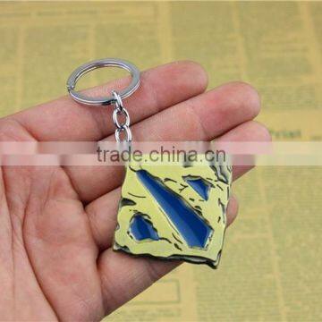 Popular Dota PC Game Keychain Alloy Bright Color Metal Keychain Dota 2 Keychain
