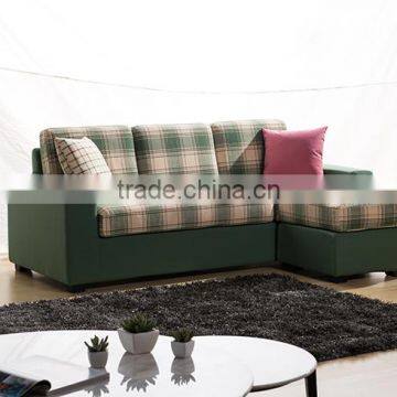 Japanese Style or Rural Style Fabric L Shape Sofa With Stool photo-3