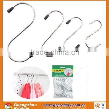 Stainless steel over the door hook metal s hooks for hanging