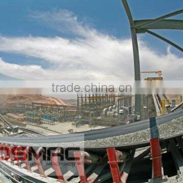 Crusher machine belt for mining investor