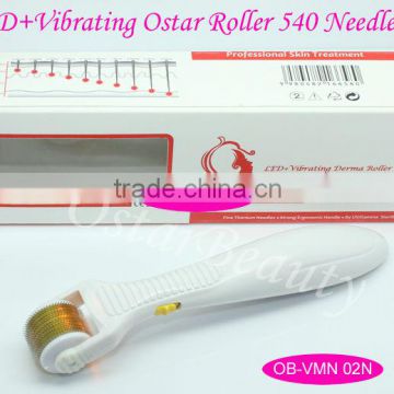 (OEM manufacturer) vibrating photon facial roller needle roller for skin