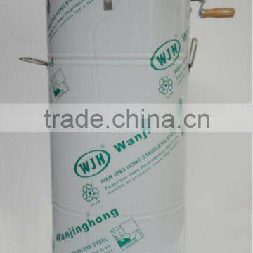 2 frames stainless steel fully-enclosed manual honey bee extractor / bee equipment extractor/ bee honey extractor machine