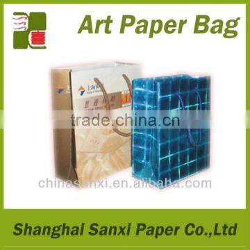 Shiny Christmas Paper Gift Bag / Square Paper Bag with Various Size