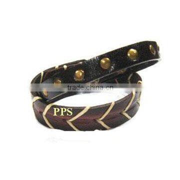 Leather bracelet