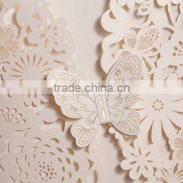 Butterfly Laser Cut Wedding Card