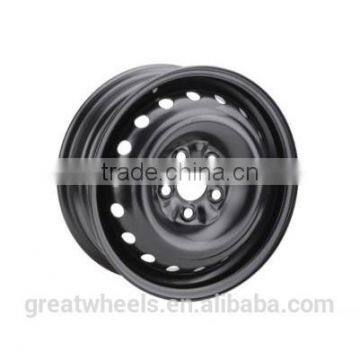 China factory 14x5J 4x100 car steel wheels