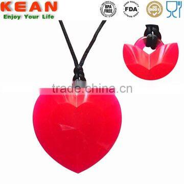 Silicone Pendant With Breakaway Clasps and Amber Teething Necklace for Babies photo-2
