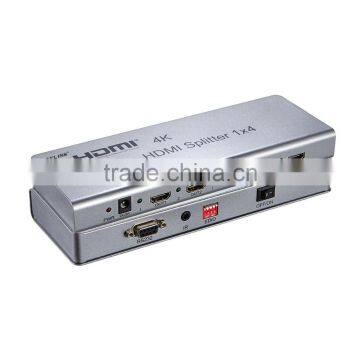 VOXLINK 4K HDMI Splitter 1x4 (HDMI 1.4,HDCP1.4 ,4K,IR Extension, EDID Management, RS232) EU/US/UK/AU photo-2