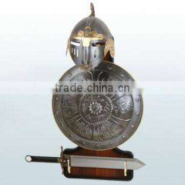 Decorative Silver Inlay Shield