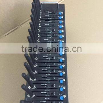 IMEI change 3G wcdma GPRS modem pool 16 ports with TCP/IP bulk sms mms modem pool