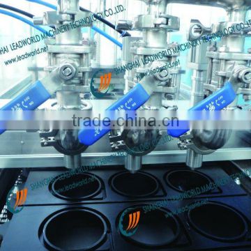 Auaautomatic Milk curd paper cup filling machine and Sealing Machine