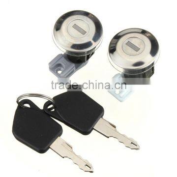 Pair Front Door Lock Barrels Set With Keys For Peugeot 106 Mk2 205 405