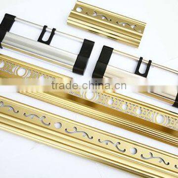 New design ! hollow out golden aluminum profile for decoration +decorative aluminum profile