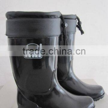 PVC Protective Waterproof Warm Boots PVC Woman Boot Warm Winter Boots for Women and Men photo-3