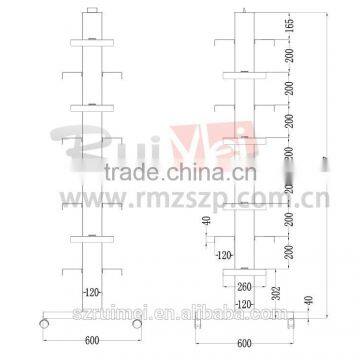 8 Tier Floor Standing Removable Display Furniture for Shoes Retail photo-5