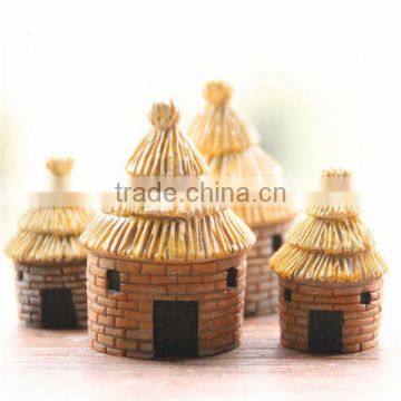 Zakka love sea mini house ,Micro landscape accessories, Rural wind thatched houses