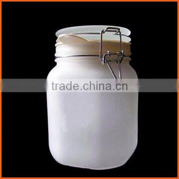 Airproof hot sales frosted glass jars