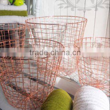 wholesale Vintage Industrial Metal Storage Wire Basket for sale