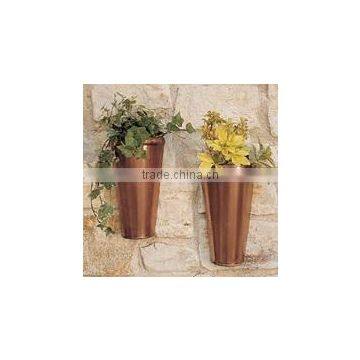 Wall Mounted Copper Planter Set of 2 pcs