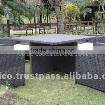 saving space dining set/ rattan furniture/ Modern Outdoor Dining Furniture 20