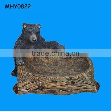 Funny black bear wholesale Soap Dish