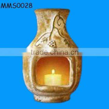 terracotta candle chimenea