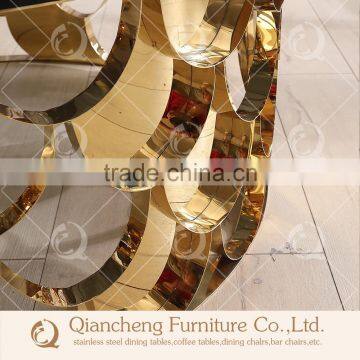 New Design Marble Top Metal Side Table photo-3