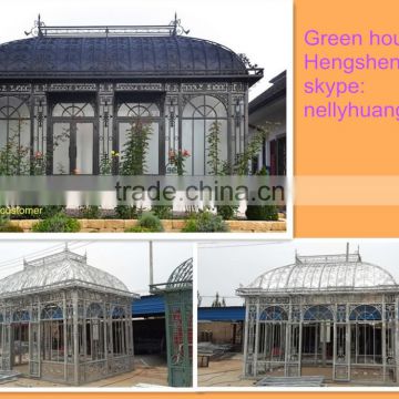 China supplier victorian greenhouse glass garden greenhouse for sale