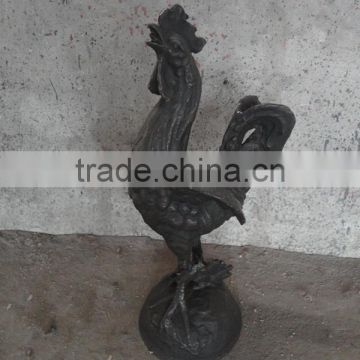 indoor decoration cast iron rooster animals statue