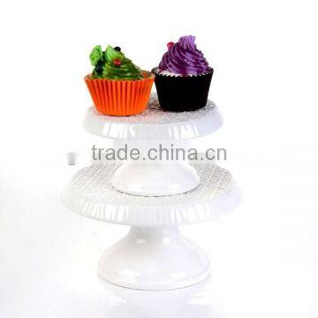 2015 Hot Selling 2 Tier Wedding ceramic cake stand for wedding for party