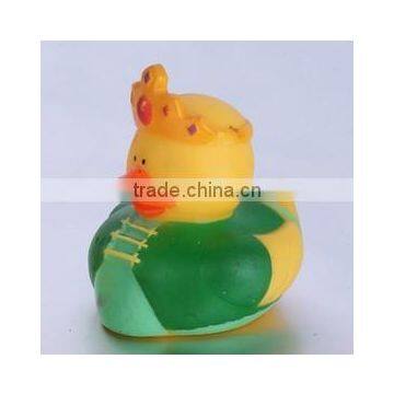 Wholesale crown logo printed baby bath tub swimming PVC duck