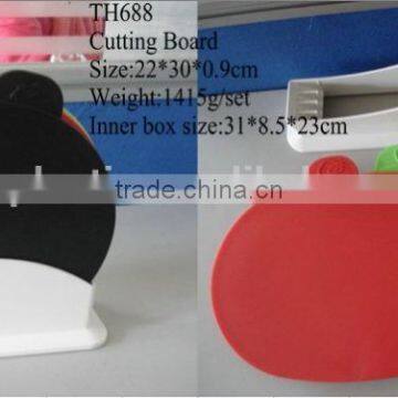 4pcs Plastic Color Coded Index Chopping Cutting Board With Non-slip Base la Planche photo-6