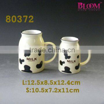 Milk Mug,Creative bottle,ceramic shape cup