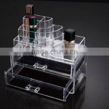 new design transparent acrylic cosmetic drawer organizer