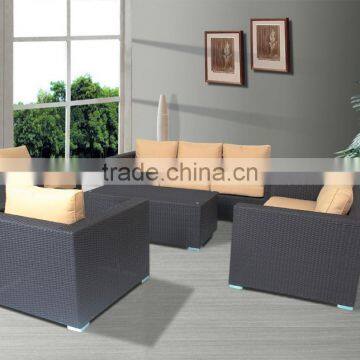 Aluminum Frame Garden Furniture Rattan Sofa photo-6