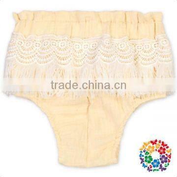 High Waist Diaper Cover Lace Tassels Ruffles Baby Underwear Wholesale