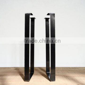 40 Inch Iron Black Matt Coated Flat Steel Bar Table Leg photo-3