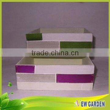 High Grade Farmhouse Durable Decorative Metal Window Box Planters photo-5