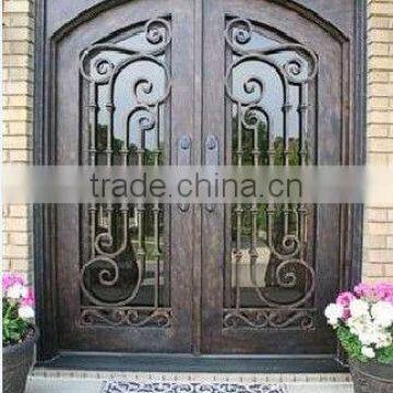 Bisini luxury design grill wrought iron entry door (BG90070)